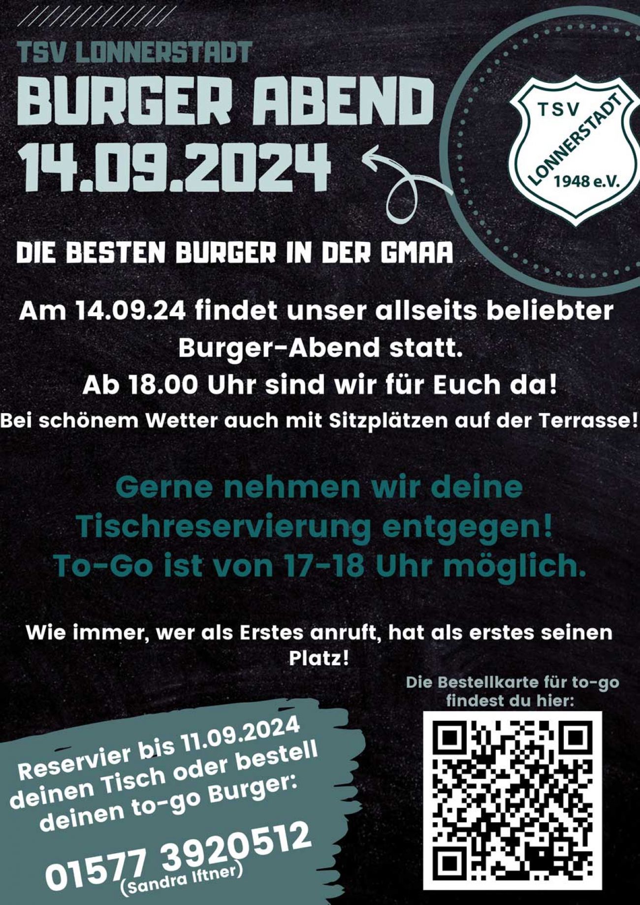 Burger Abend am 14.09.2024