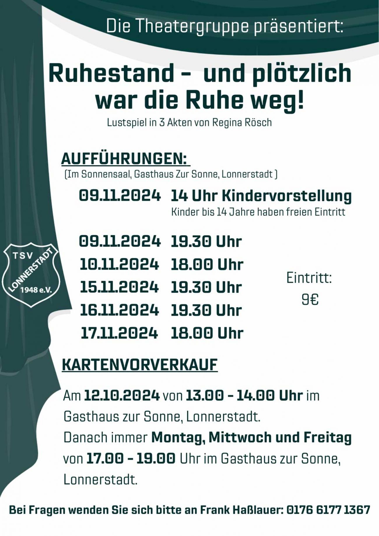 Theater in Lonnerstadt: „Ruhestand – und plötzlich war die Ruhe weg!“