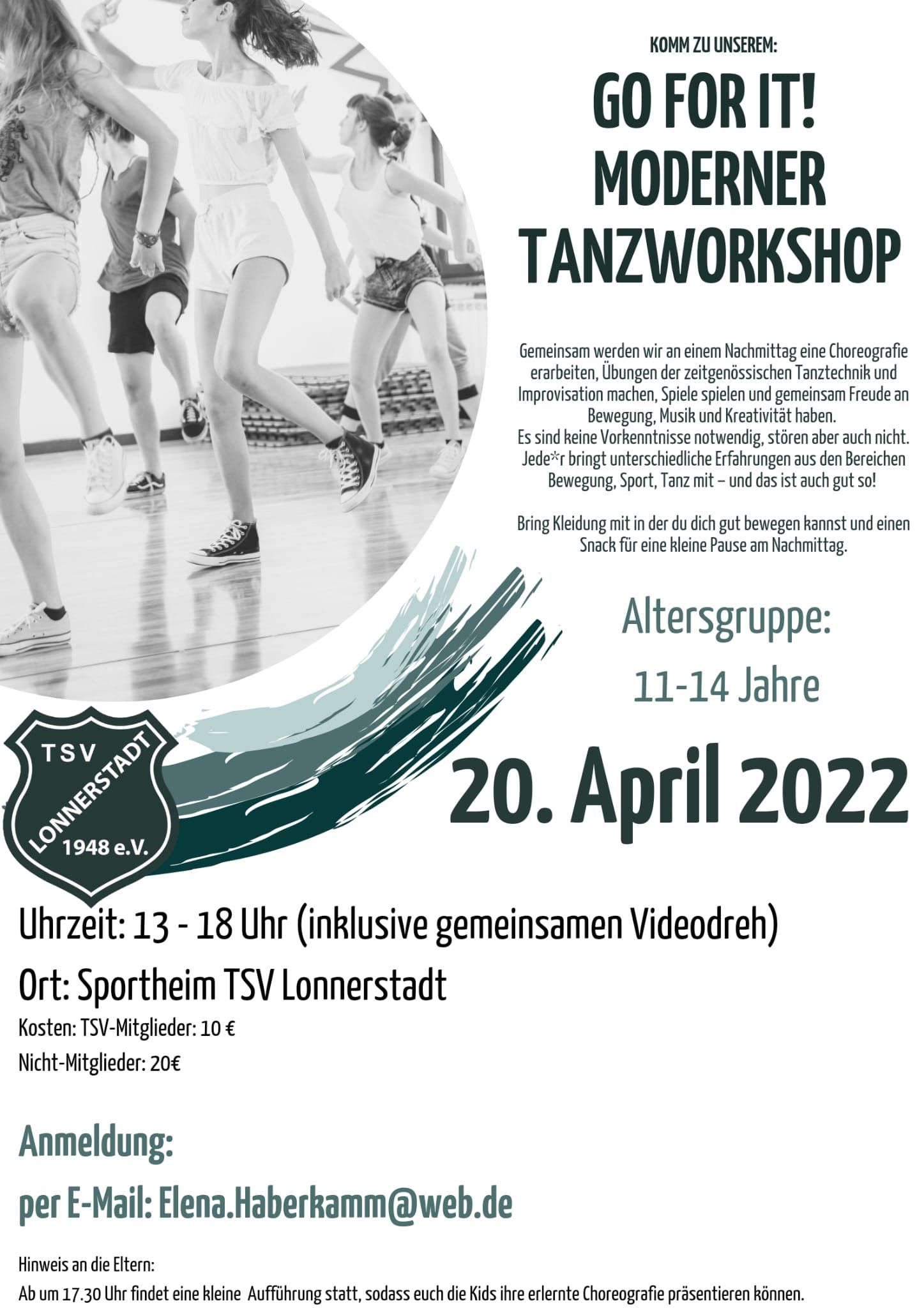 GO FOR IT! Moderner Tanzworkshop